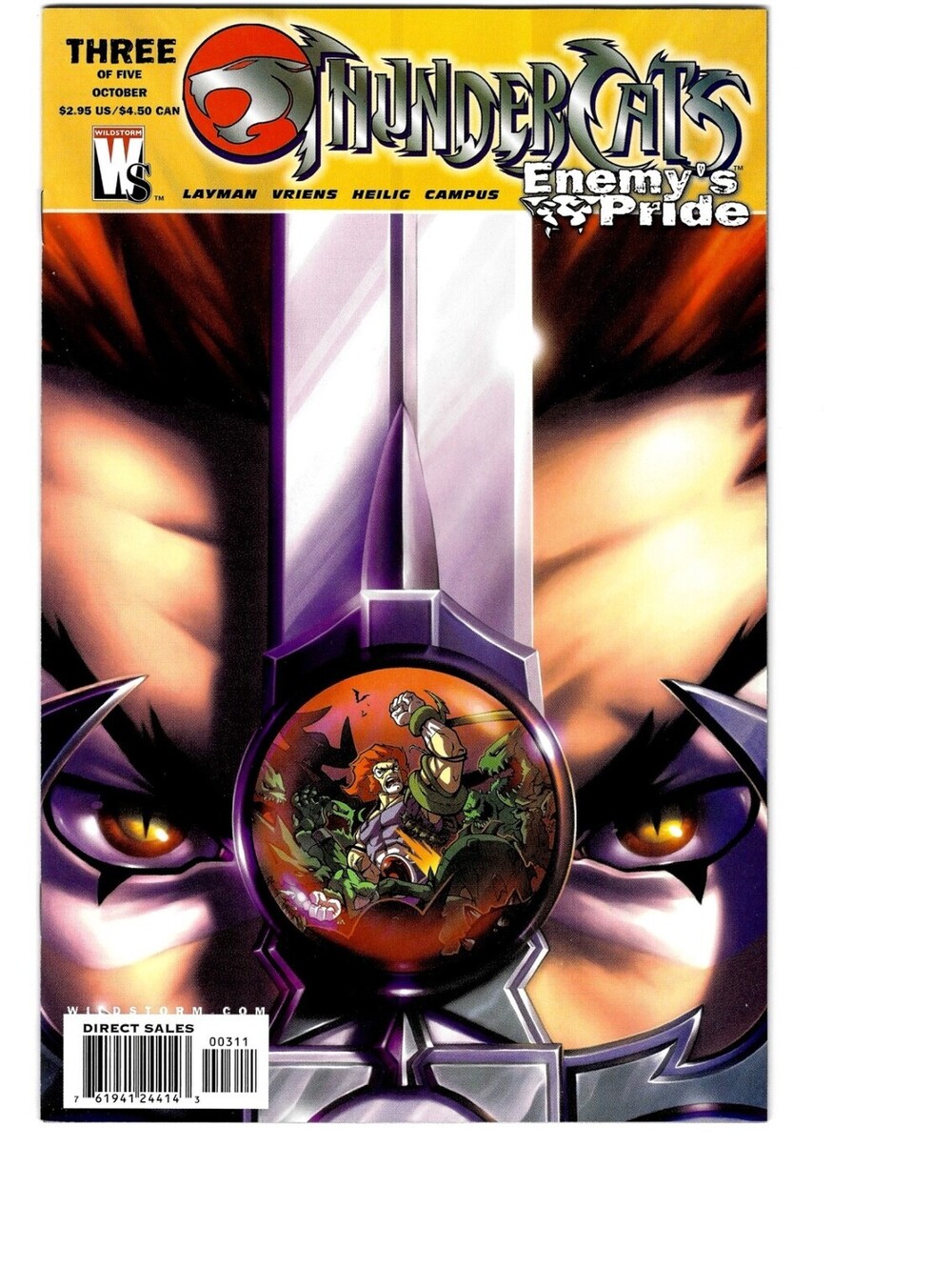 Thundercats Enemy's Pride #3 2004 WildStorm Productions - Mint